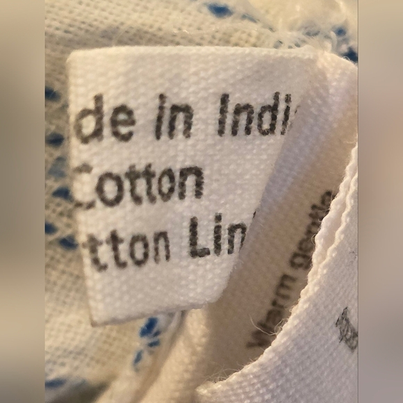 Megan Park Blue And White Striped Cotton Dress. Sleeveless Size 2 - Picture 13 of 15